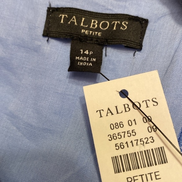 NWT Talbots Linen Shift Dress - Picture 6 of 7
